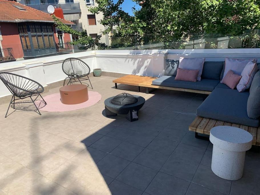 Ático con preciosa terraza en Algorta Apartamento Getxo Exterior foto